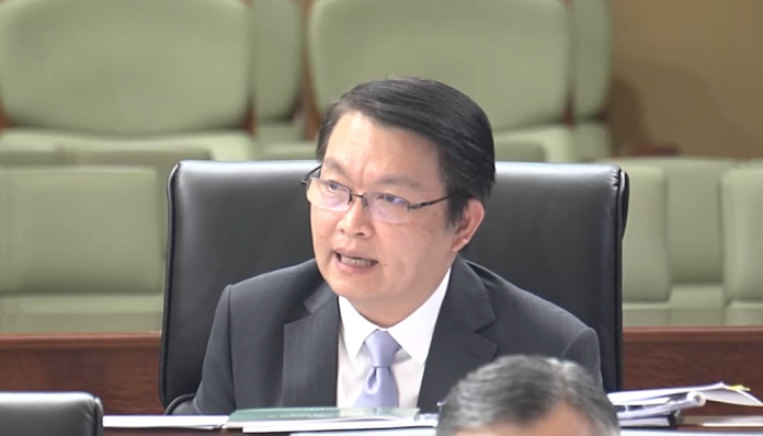 Secretary for Economy and Finance Lei Wai Nong